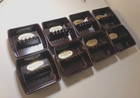 Rare -  8  Vintage Gessner Melamine Ashtrays   351 In Cherry-tone  New W label 