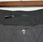 Lululemon Ivivva Set The Pace Ruffled Athletic Skort Skirt Girls 14 Black Euc