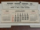 Hickory Packing Company North Carolina Advertising Calendar 1968 Hickory Nc