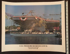 Nimitz-class Aircraft Carrier Uss Theodore Roosevelt  cvn 71  Christening Poster