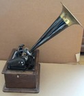 Edison Standard Phonograph Model B 2 4 Minute Player W  Horn Works