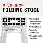Rhino Foldable Step Stool - Holds Adults Up To 300 Lbs Best For Kitchen