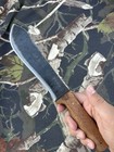 12    Overall Fixed Blade Bolo Machete With Leather Sheath High Carbon Steel Blade