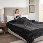Beautyrest King Heated Plush Blanket Black