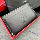 Cartier Black Leather Cardholder - Must De-new In Box  Rare Promotion Gift