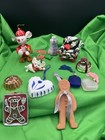 Mixed Lot Of 12 Vintage  Christmas Tree Ornaments Collection