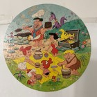 Vintage The Flintstones Picnic Jigsaw Puzzle  Round  125 Pieces  Complete