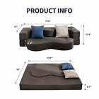 Queen Convertible Folding Futon Sofa Bed Floor Sofa Sleeper Japanese Style Couch