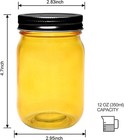 Mason Jars 12 Oz  Canning Jars Jelly Jars With Regular Lids  Ideal For Jam  Hone