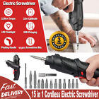 15 In 1 Power Tool Rechargeable Cordless Electric Screwdriver Drill Kit Wireless