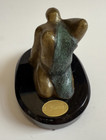 Vintage Erasmo Fuentes Girl Looking Up Bronze Art Statue Sculpture D  cor 4 5 
