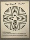Wood Finger Labyrinth - Chartres  Natural Bamboo  12 5  Square  7-circuit