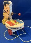   Fred Flintstones Zilo 1960 s Sears Ed  Wooden Pull Toy Fisher Price Nice    Ks
