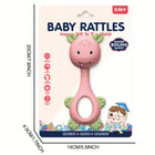 Giraffe Teether Rattle For Sensory   Cognitive Development Infant Toy - New