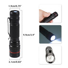 35000000 Lumens 2pcs Led Mini Flashlight Pocket Super Bright Torch Rechargeable
