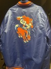 Denver Broncos Retro Classic Full-snap Satin Blue Varsity Jacket 3xl