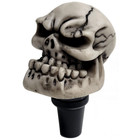 White Angry Skull Beer Tap Handle