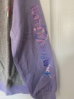 Disney World Women   s Purple Crewneck Sweatshirt Holographic Lettering Sz L