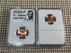      Historic Last Penny Set 2025 P d     Mounted In Coin Display Slabs