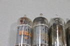 Lot Of 4 Vintage Rca 6cg7 6fq7 Audio Tubes Gray Plate Side Getter Tested Good