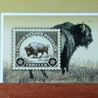 Us 2026 Scott   6098a 4ever American Bison Imperf ndc Banner Strip Of 4 Vf Mnh