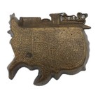 Vintage Classic Railroad Train Usa  ohio cardinal  Metal Ashtray