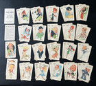 Vintage Rare 1930 s Old Maid Card Game   Complete Set In Box With Directions