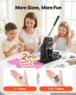 Vevor Button Maker Machine Badge Pin Machine 1  2 25  500 Free Parts Press Kit
