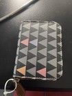 Schutz Geometric Zip-around Wristlet Wallet W  Credit Card Slots  Multicolor