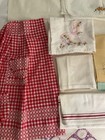 Vintage Linen Lot  12 Pcs 