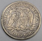 1874 Arrows Seated Liberty Silver Half Dollar Us Coin