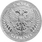 2026 Germania Queen On The Throne 1 Oz Silver Bu Coin In Lens Capsule