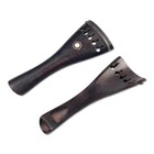 5 String 4 4 Full Size Violin Tailpiece Ebony Wood Circle Inlay 