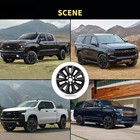 20   Wheel Skins For Chevy Silverado 1500 Tahoe Suburban 2019-2024    Glossy Black