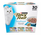 Fancy Feast All Life Stages Cat Wet Food - Grilled  Seafood  Variety Pack  3 Oz