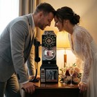 Retrovox Video   Audio Guest Book Wedding Phone Guestbook Creative B White