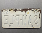      1977 Kentucky  sample  License Plate  00-000  W 80 Supplemental Sticker