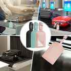 Luggage Tags Premium Pu Leather Luggage Tags Privacy Protection Travel Bag Label