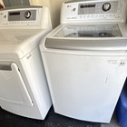 Lg Top-loading Washer   Dryer Set  White  Freestanding Side-by-side