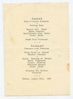 Hotel Montana Lucerne Lunch   Diner Menu Lucerne Switzerland 1964