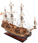 Semi-built San Felipe Tall Ship Model 37  Wooden Spanish Galleon Vessel New
