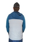 North Face Womens Quilted Hoody Puffer Jacket Medium   Blue Insulated Parka Coat