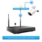 Home Security Camera System Wireless  8ch 1080p Surveillance Nvr Kits With 4p   