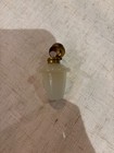 French White   Milk Glass Opaline Mini Perfume Bottle Miniature