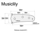 Musiclily Pro Chrome Steel 3 Hole Control Plate For Mustang Electric Guitar