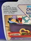 Vtg 90 s Eagle Craftstor Storage Sewing Organizer Tote Bin Craft Teal Purple 20 