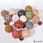 3 Kg 15 Pcs Natural Untreated Multi Color Wholesale Huge Size Multi Gems Sphere