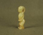 Yuan Dynasty Antiques Chinese Carved Old Jade Statue Fancy Human With Angle