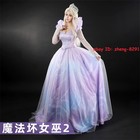 Wicked   for Good Glinda Cosplay Costume Suit Dress Skirt Halloween Cos Uniform