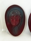 Van Briggle Indian Chief And Maiden Wall Plaques Excellent Condition  Cir 1903